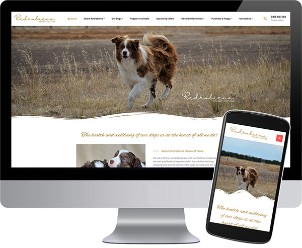 Dog Breeder Web Design Melbourne Australia
